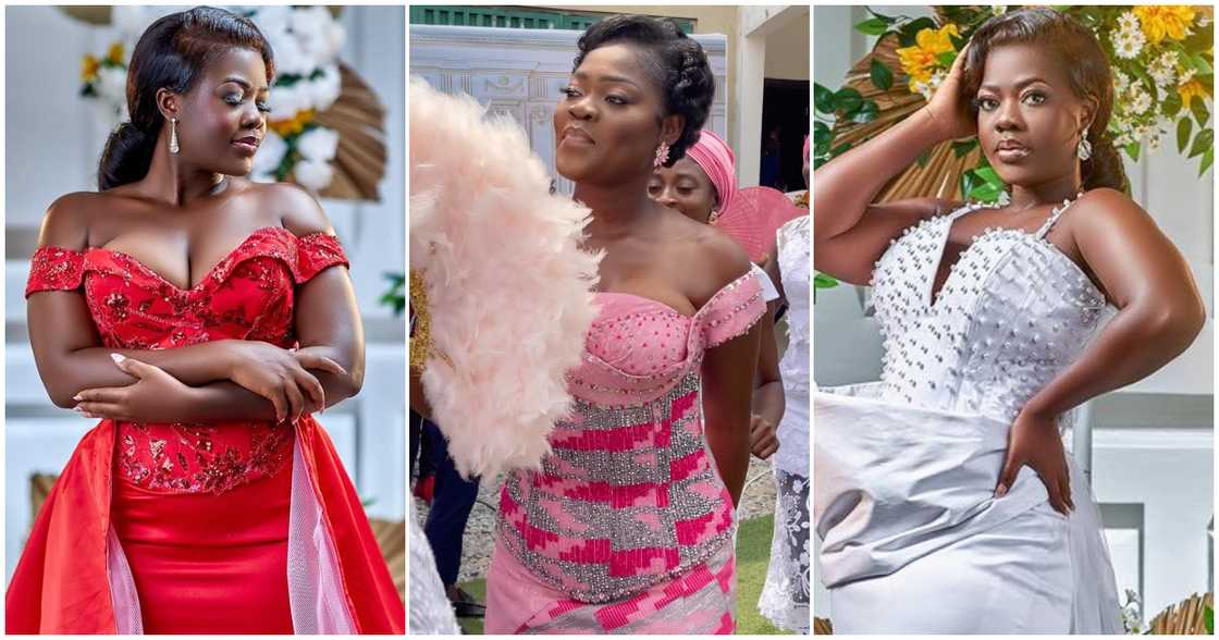 TikToker Asantewaa's lookalike in kente wedding gown TikToker Asantewaa's lookalike in kente wedding gown