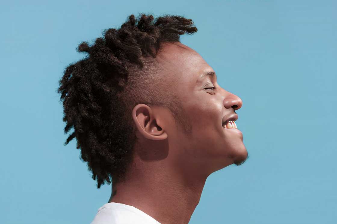 A manrocks a bald fade with locs style A manrocks a bald fade with locs style