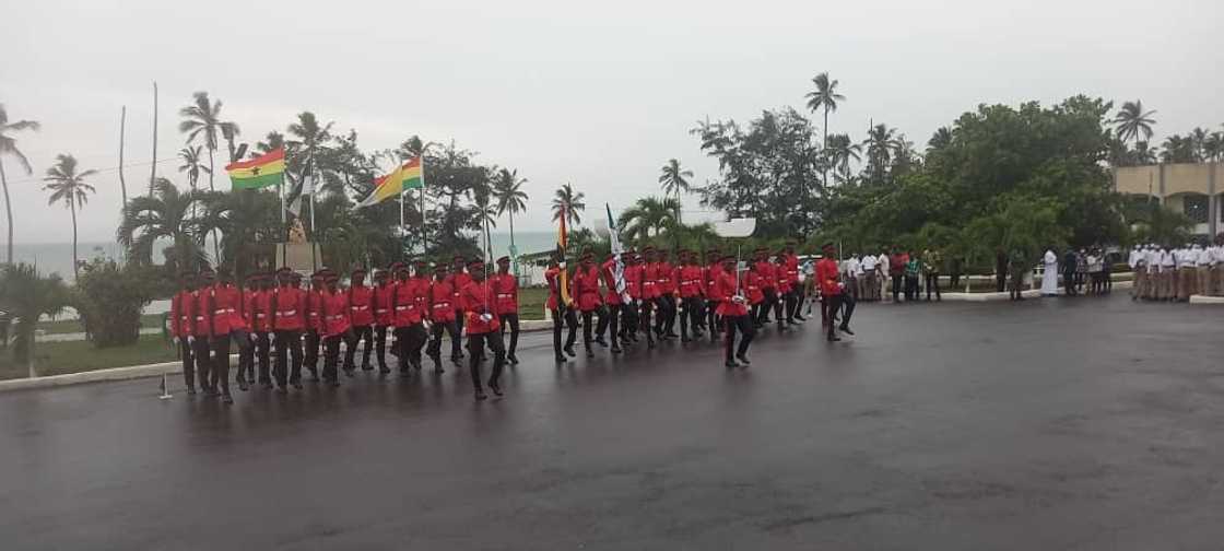A well-rehearsed and impeccably executed parade set a high tone for the big day. A well-rehearsed and impeccably executed parade set a high tone for the big day.