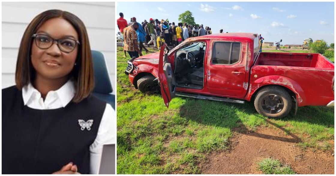 Joyce Mogtari says Mahama's convoy has not been involved in an accident. Joyce Mogtari says Mahama's convoy has not been involved in an accident.