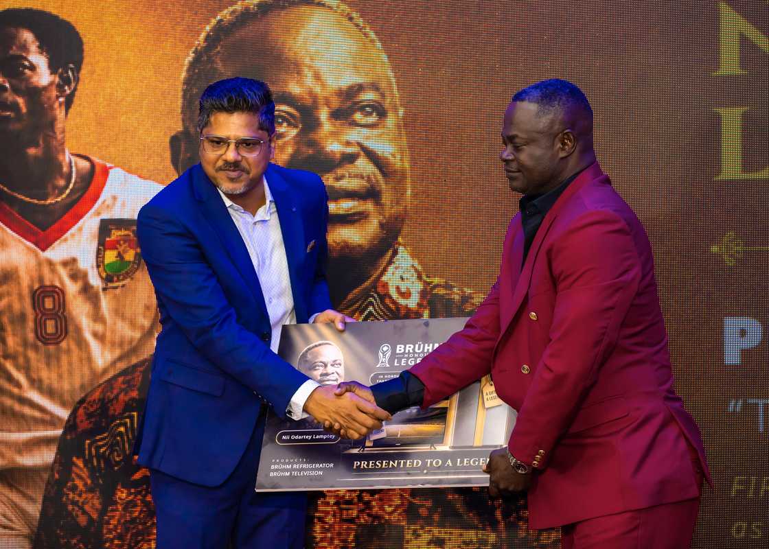 Brühm honours Ghana’s football legends, calls for greater recognition of national sporting heroes