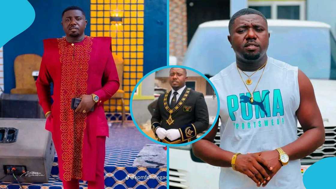 Okomfo Kolegae, Freemasonry, Kumawood actor, social media, manipulated photos, denial statement Okomfo Kolegae, Freemasonry, Kumawood actor, social media, manipulated photos, denial statement