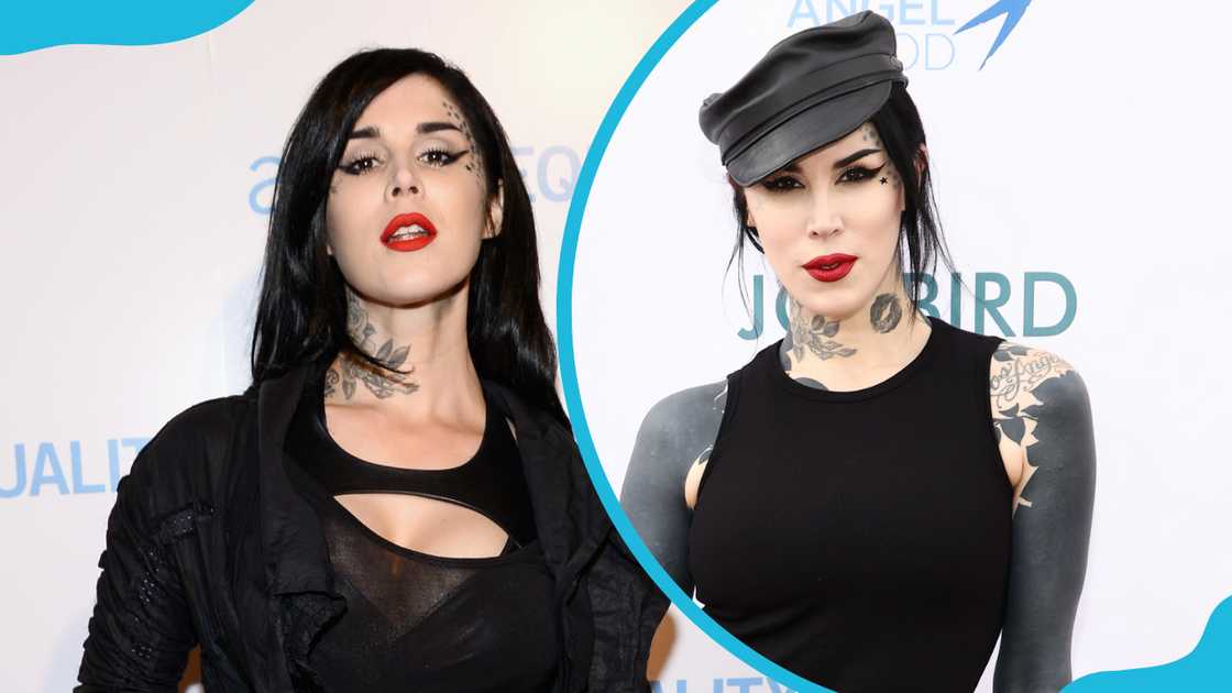 Tattoo artist and TV personality Kat Von D poses at different events.