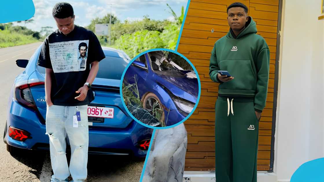 Dah Guy Tekno, TikToker, Car accident, Berekum, TikToker dead, Berekum accident Dah Guy Tekno, TikToker, Car accident, Berekum, TikToker dead, Berekum accident