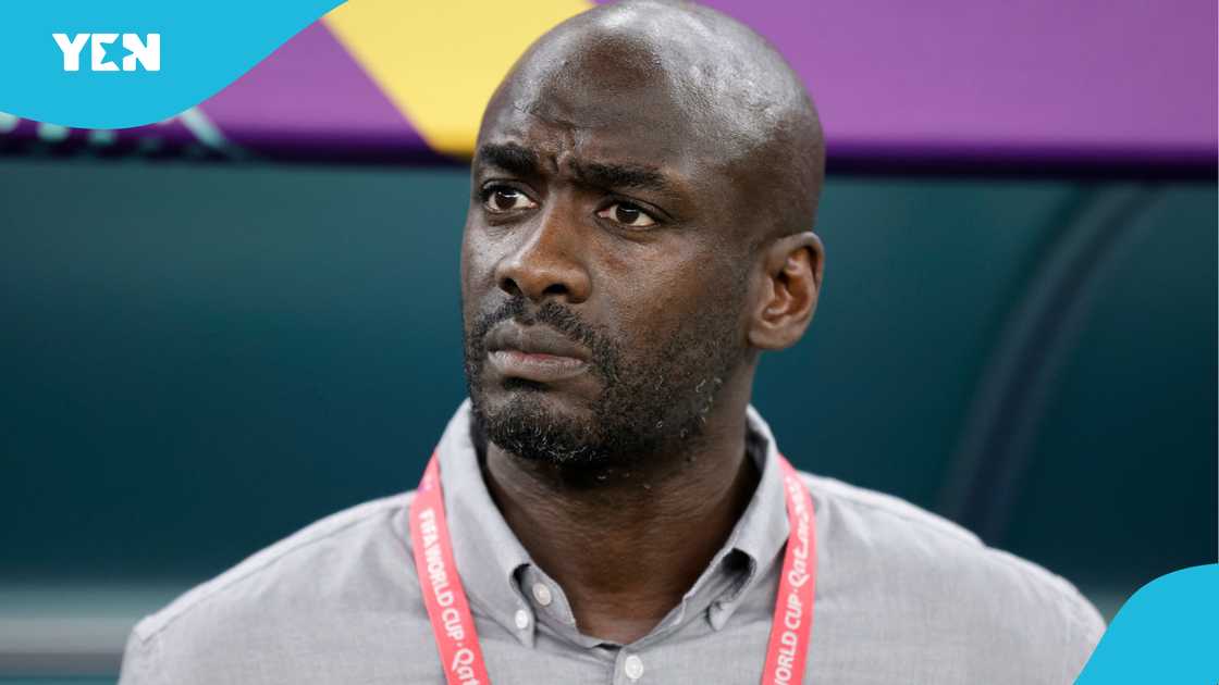 CEMBER 02: Otto Addo, Head Coach of Ghana during the FIFA World Cup Qatar 2022 Group H match between Ghana and Uruguay at Al Janoub Stadium on December 2, 2022 in Al Wakrah, Qatar CEMBER 02: Otto Addo, Head Coach of Ghana during the FIFA World Cup Qatar 2022 Group H match between Ghana and Uruguay at Al Janoub Stadium on December 2, 2022 in Al Wakrah, Qatar