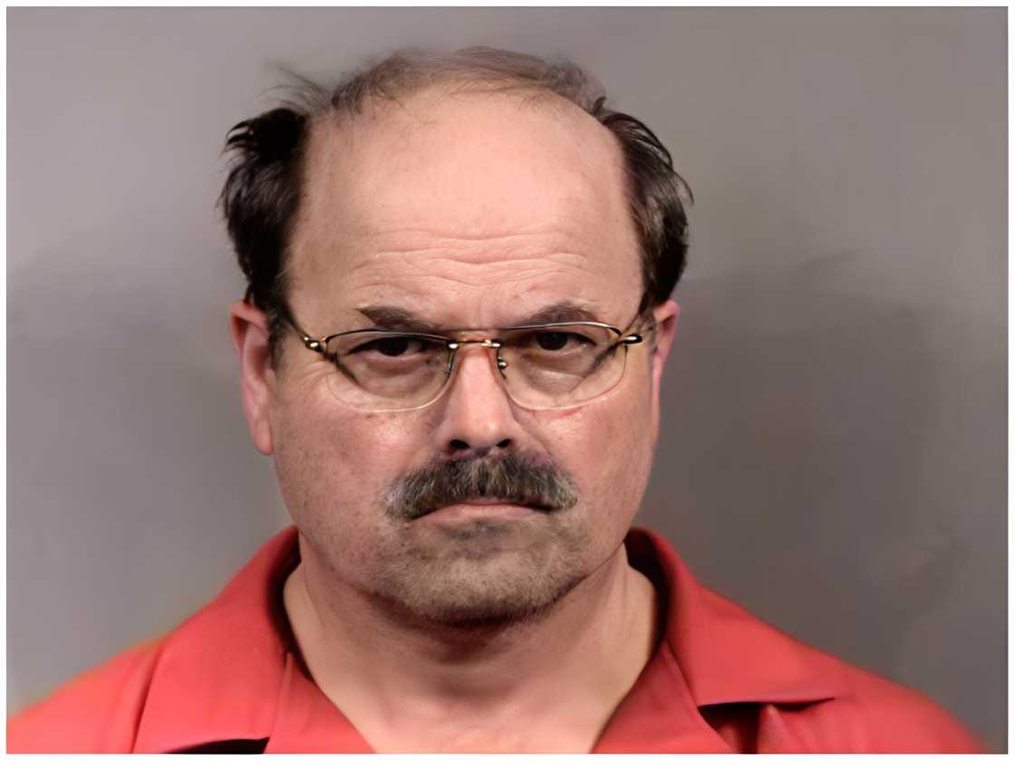Dennis Rader stands for a mug shot released in Sedgwick County Dennis Rader stands for a mug shot released in Sedgwick County