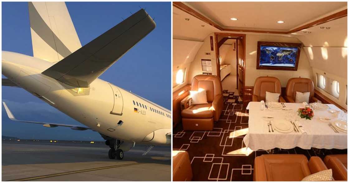 These images were shared as the interior and exterior the president's favourite private jet. These images were shared as the interior and exterior the president's favourite private jet.