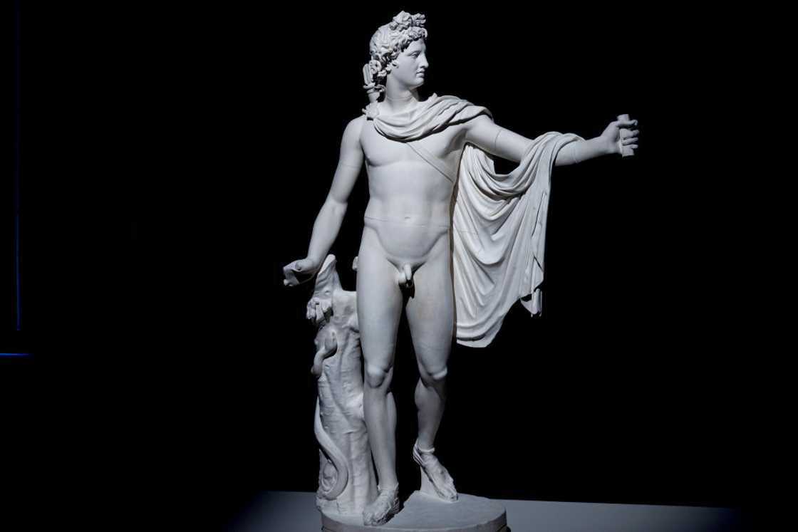 The sculpture "Apollo of the Belvedere" of Antonio Canova. The sculpture "Apollo of the Belvedere" of Antonio Canova.