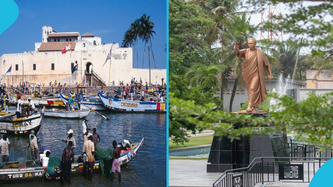 Tourist Attractions, tourism, Kwame Nkrumah Memorial Park, Kakum National Park, Bonsu Arboretum/ Eco Park, Cape Coast Castle