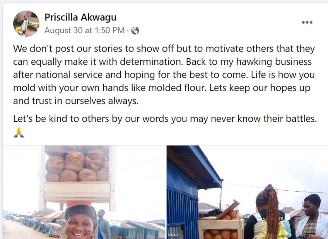 Ghanaian single mom with a first-class degree returns to hawking.