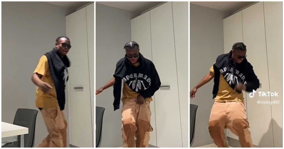 Photo of Fatawu Issahaku dancing Photo of Fatawu Issahaku dancing