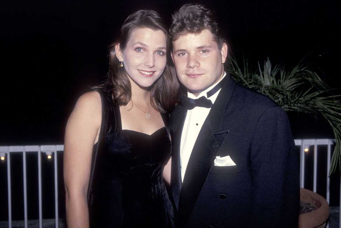 Actor Sean Astin and wife Christine at the Beverly Hilton Hotel in Beverly Hills, California. Actor Sean Astin and wife Christine at the Beverly Hilton Hotel in Beverly Hills, California.