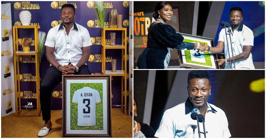 Asamoah Gyan given legendary award at 2023 Ghana Football Awards