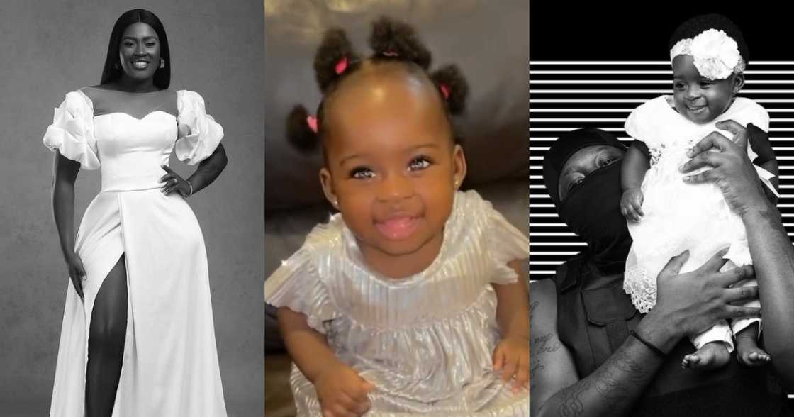 Heartbeat, love you: Latest video shows Island Frimpong all grown and tall; Fella Makafui goes gaga Heartbeat, love you: Latest video shows Island Frimpong all grown and tall; Fella Makafui goes gaga