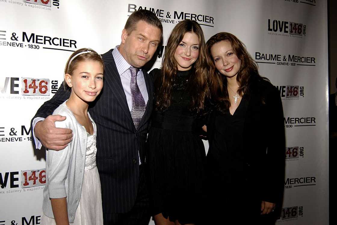 Hailey Baldwin (L), Stephen Baldwin, Alaia Baldwin and Kennya Baldwin (R) in New York City. Hailey Baldwin (L), Stephen Baldwin, Alaia Baldwin and Kennya Baldwin (R) in New York City.
