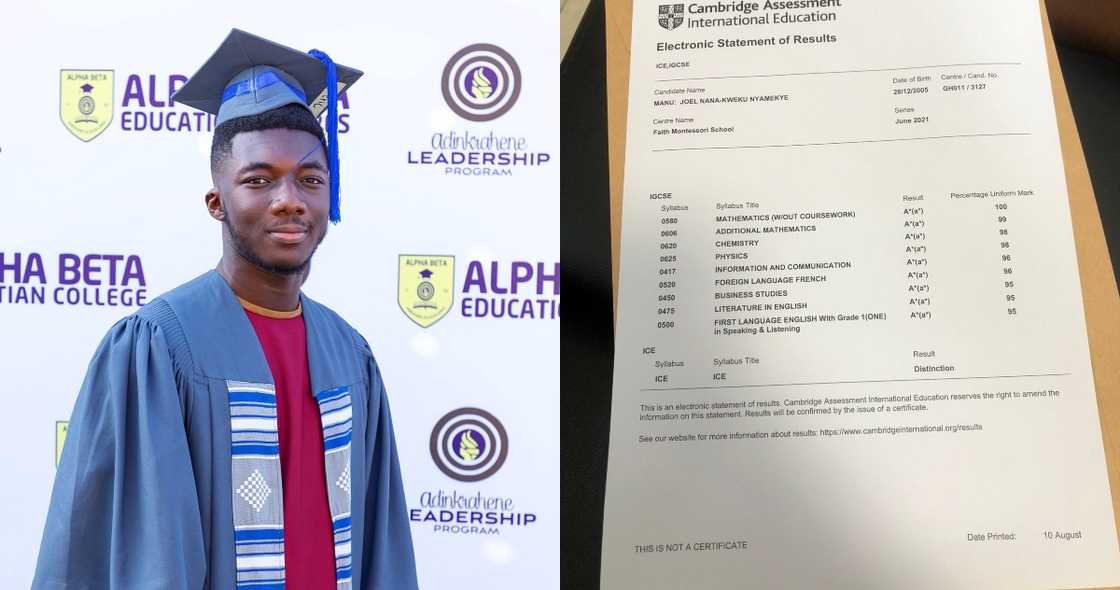 Eric Asare: Ghanaian wins Prestigious Award After Getting 9As in Cambridge Exam in 2019 Eric Asare: Ghanaian wins Prestigious Award After Getting 9As in Cambridge Exam in 2019
