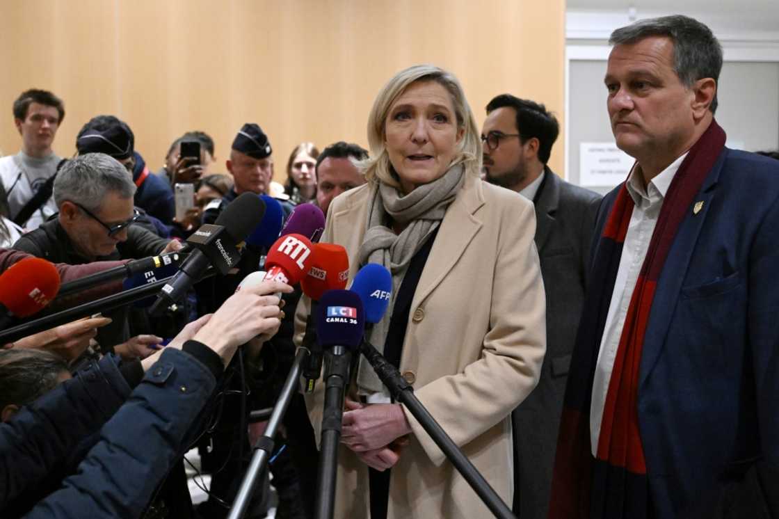 Le Pen says she still hopes to be acquitted Le Pen says she still hopes to be acquitted