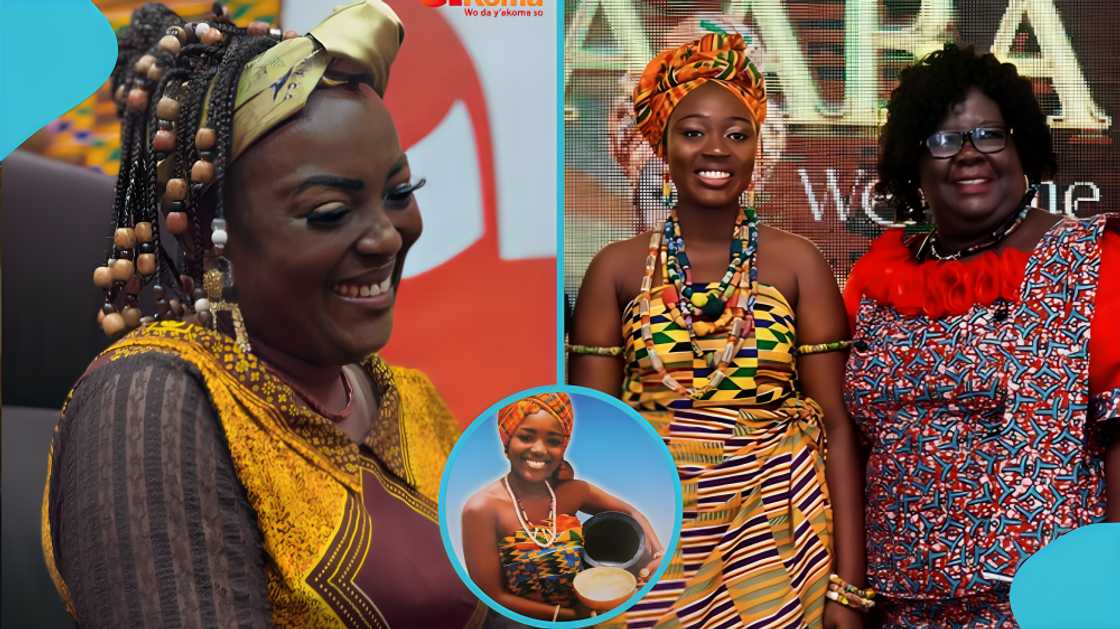 Akwaaba portrait, Angelina Nana Akua Oduro, cultural significance of Akwaaba, copyright issues in art, Akosua Agyapong, Oobake campaign, Kotoka International Airport, Ga-Dangbe ethnicity, iconic Ghanaian images