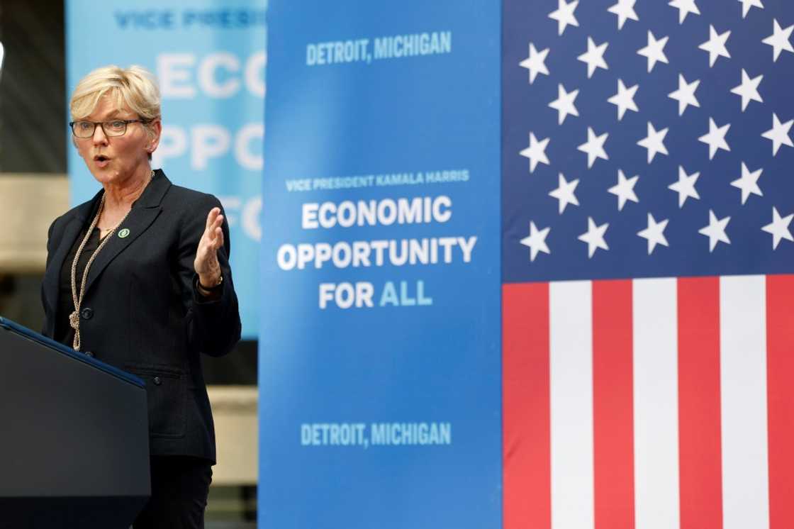 The Biden administration (US Energy Secretary Jennifer Granholm is seen here) said the move would lower gas prices