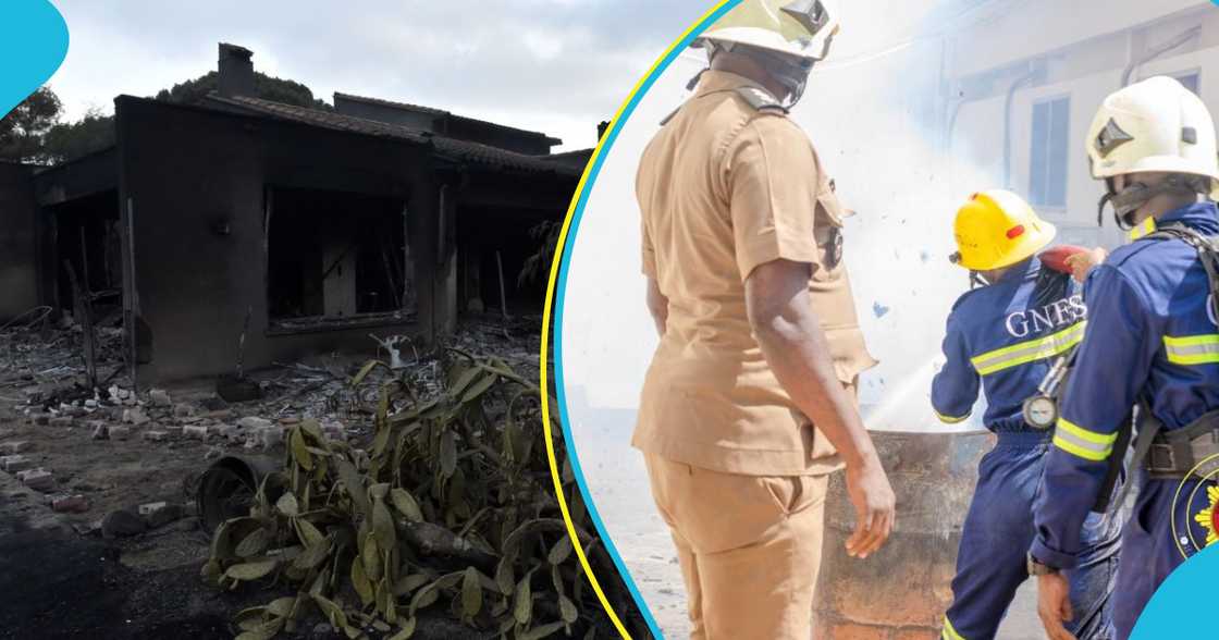 Fire Guts Compound House In Oforikrom Fire Guts Compound House In Oforikrom
