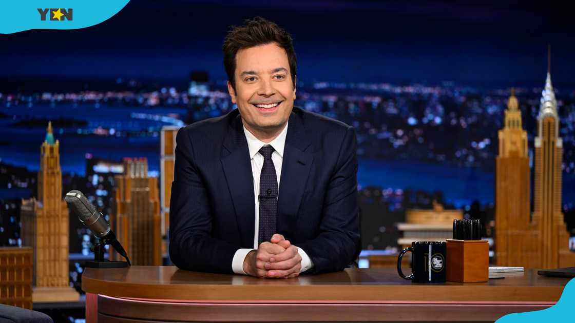 Jimmy Fallon hosts The Tonight Show Starring. Jimmy Fallon hosts The Tonight Show Starring.