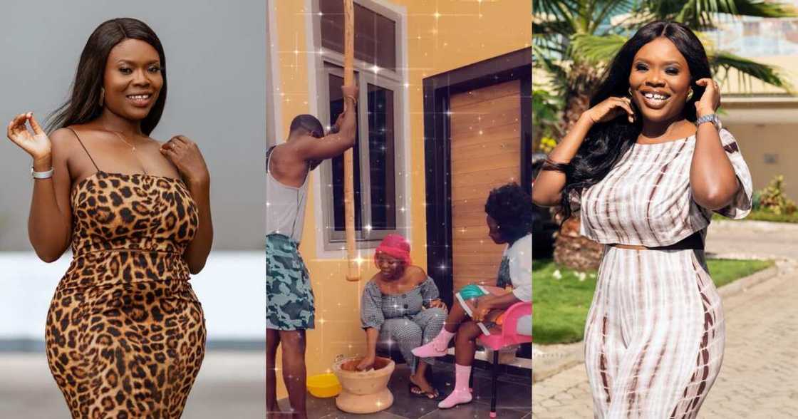 Delay and Okyeame Kwame pound fufu Delay and Okyeame Kwame pound fufu