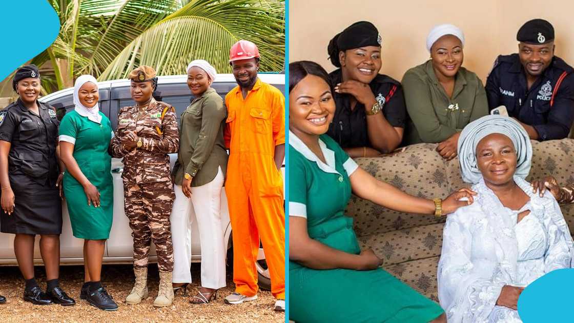 Mma Amina, Salamatu, Mother's love, Ghanaian mother, Mother and children, Muslim woman, Professionals, Ghana Police, Nurses in Ghana.