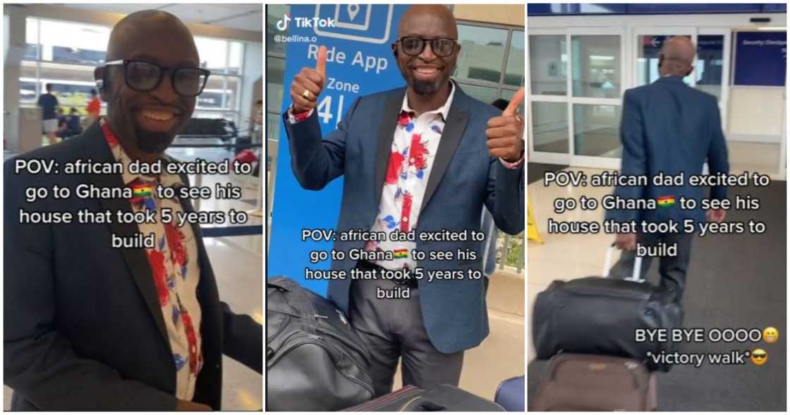 An abroad-based man excited to return to Ghana to see his house An abroad-based man excited to return to Ghana to see his house