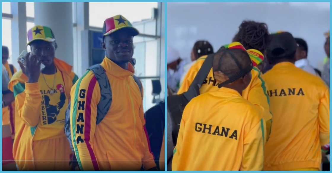 Freezy Macbones and the Ghana team Freezy Macbones and the Ghana team