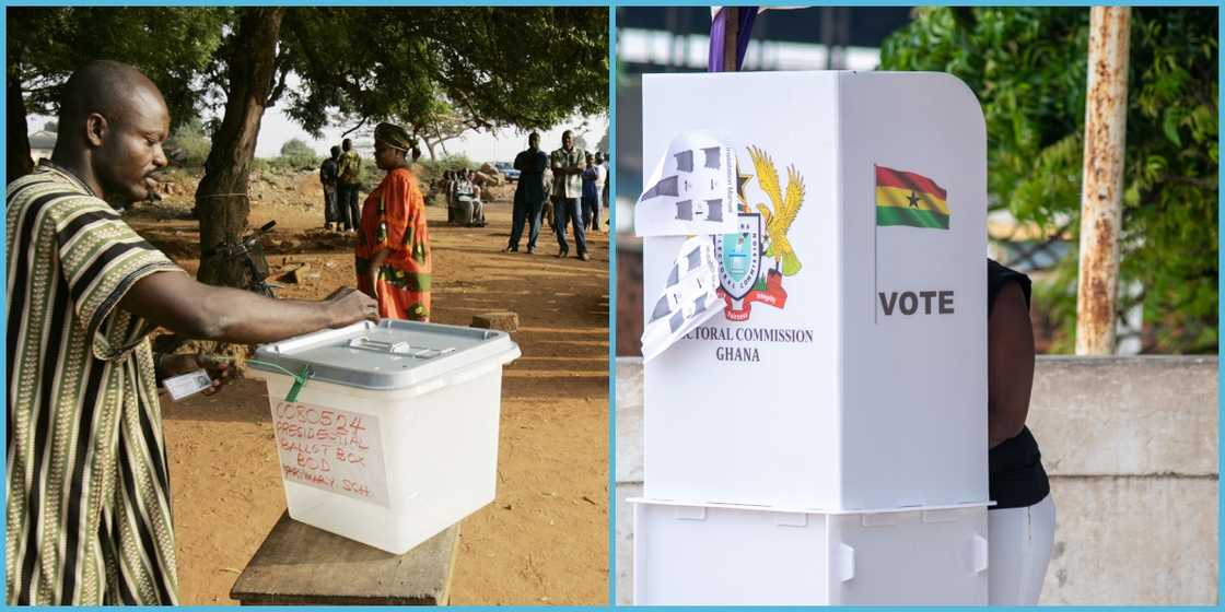 Young Ghanaian selling his vote in the upcoming 2024 election. Young Ghanaian selling his vote in the upcoming 2024 election.