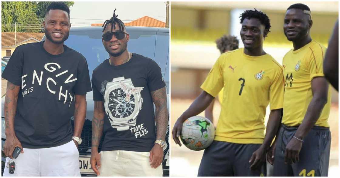 Christian Atsu and Mubarak Junior Wakaso in photos