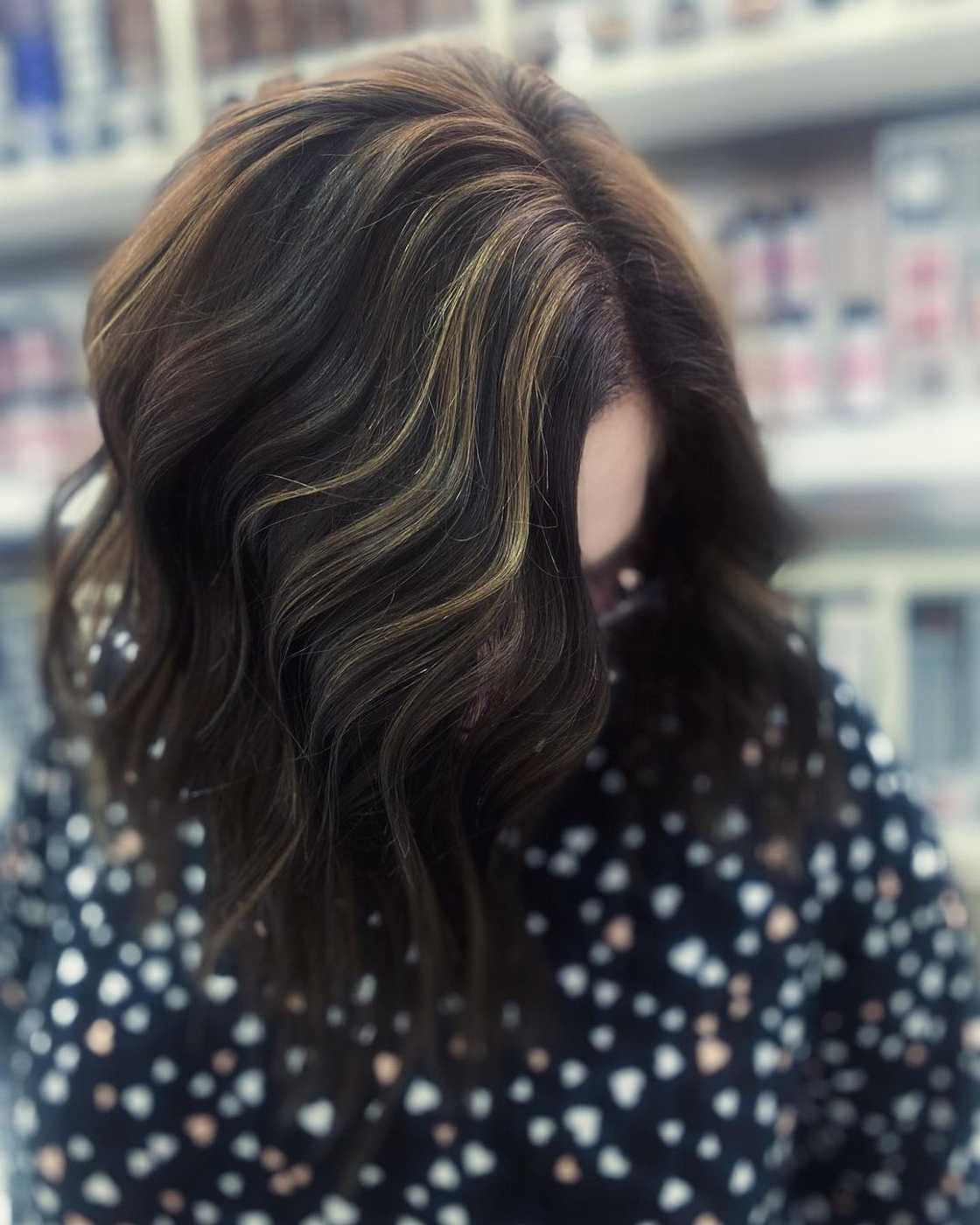 brown hair with blonde highlights