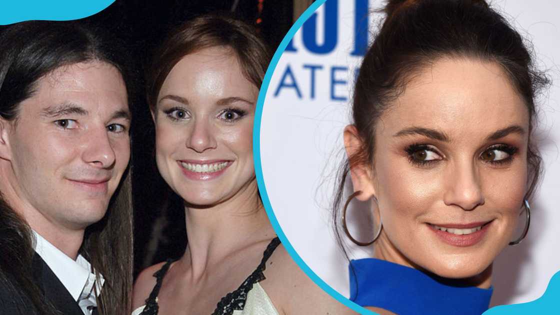 Josh Winterhalt and his wife, Sarah Wayne Callies (L) and Sarah Callies, during an NBC event (R). Photo: John Sciulli, Mike Coppola (modified by author) Josh Winterhalt and his wife, Sarah Wayne Callies (L) and Sarah Callies, during an NBC event (R). Photo: John Sciulli, Mike Coppola (modified by author)