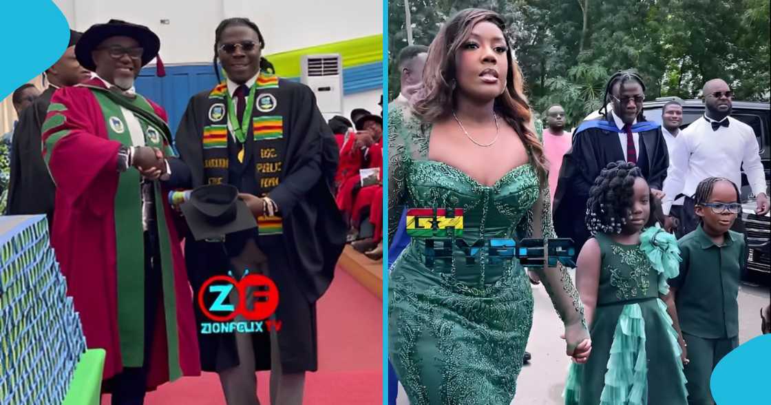 Stonebwoy at GIMPA graduation