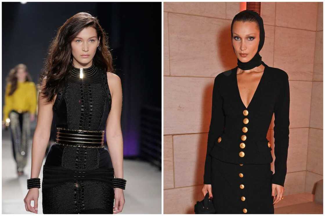 Bella Hadid before and after