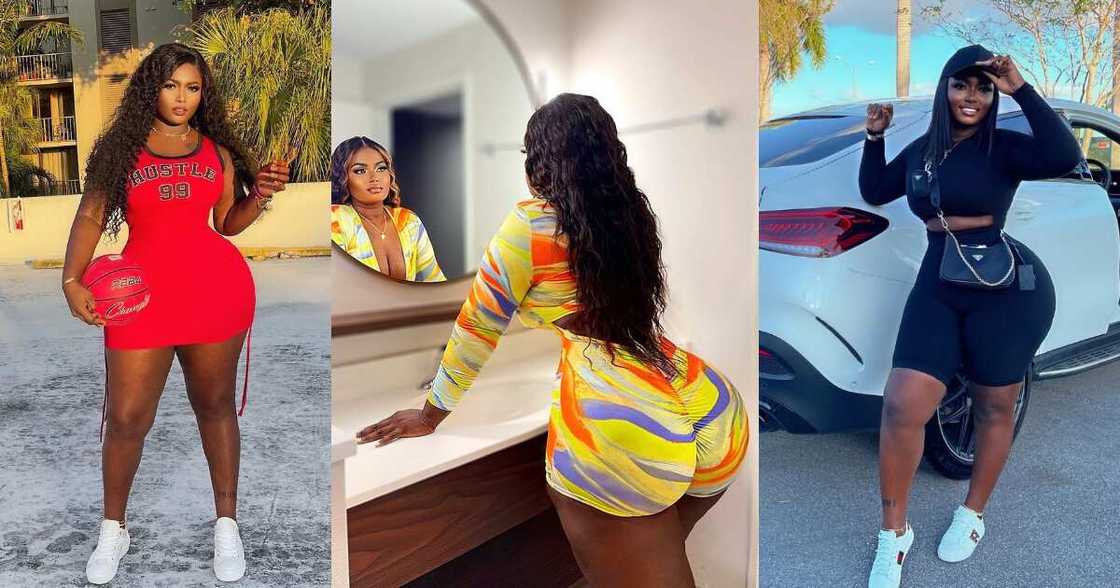 Selina Denva: Photo of Ghanaian model in swimwear trends on IG