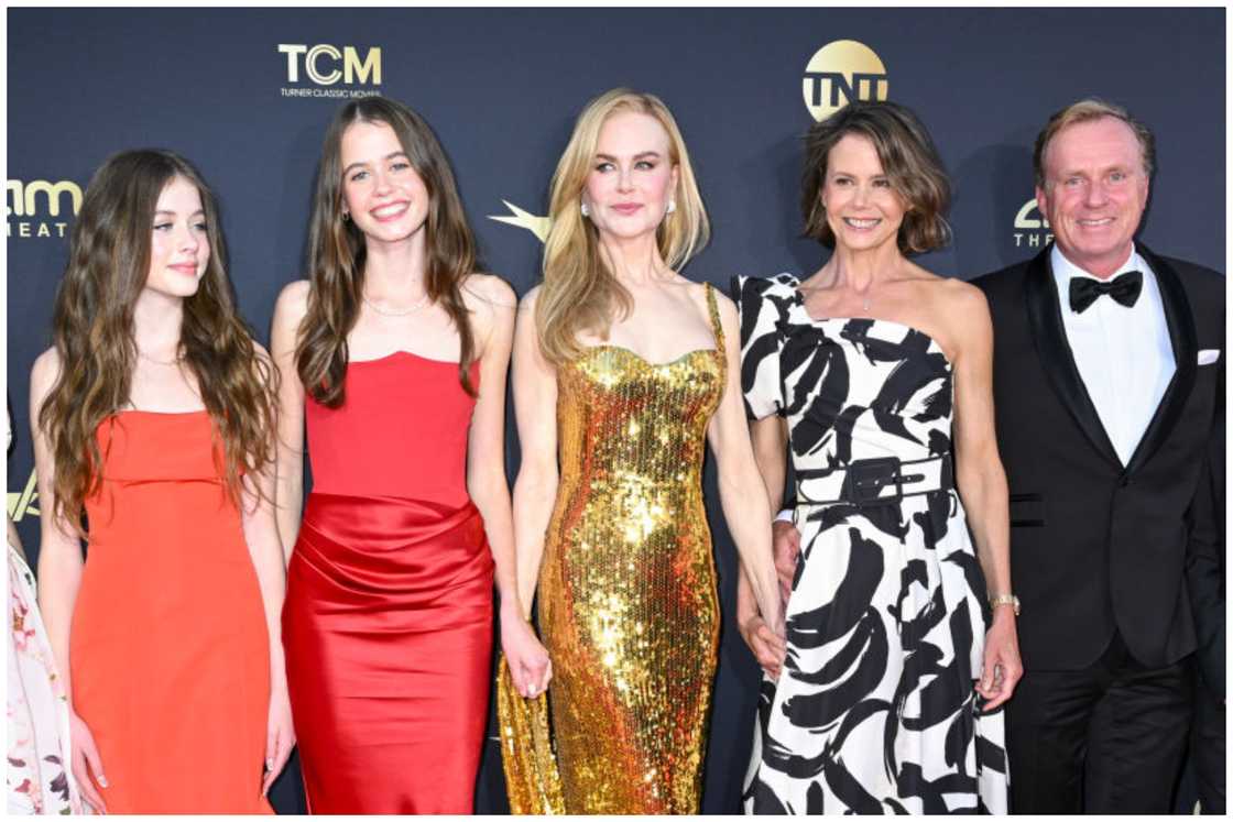 Nicole Kidman, her daughters, and friends