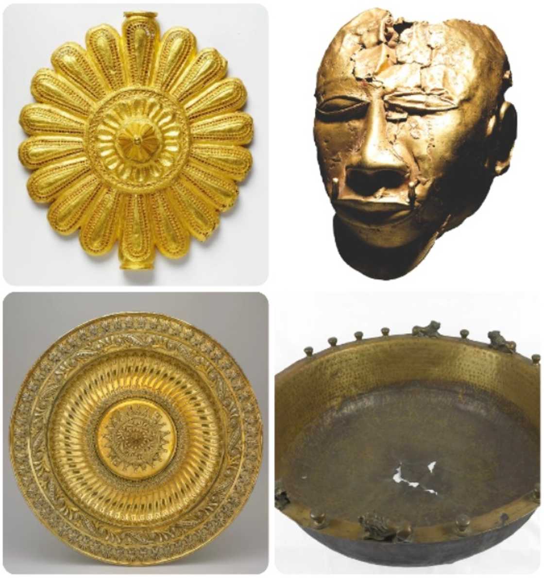 The looted items include a golden "soul" disc, a pear-shaped pendant among others. The looted items include a golden "soul" disc, a pear-shaped pendant among others.