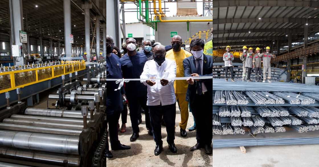 President Akufo-Addo commissions the biggest steel factory in West Africa