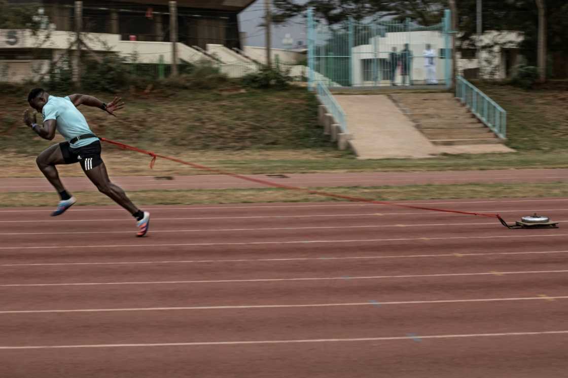 Omanyala says he hopes to be an inspiration for other Kenyan youngsters to become sprinters Omanyala says he hopes to be an inspiration for other Kenyan youngsters to become sprinters