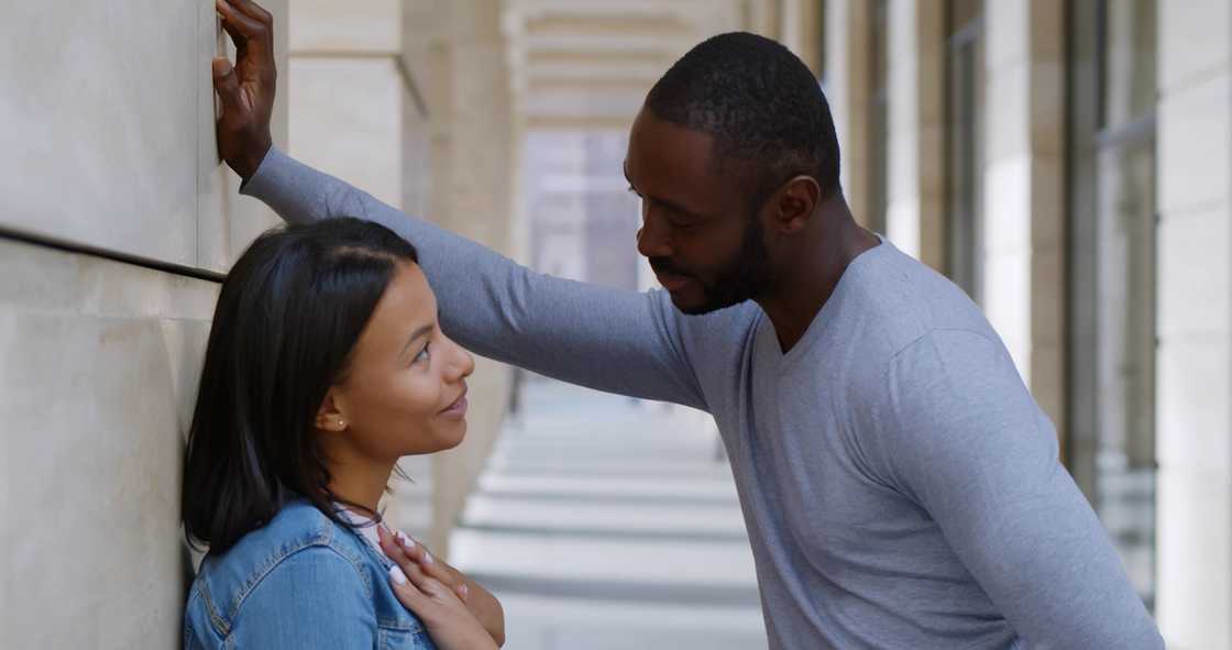 Boyfriend teasing his girlfriend Boyfriend teasing his girlfriend