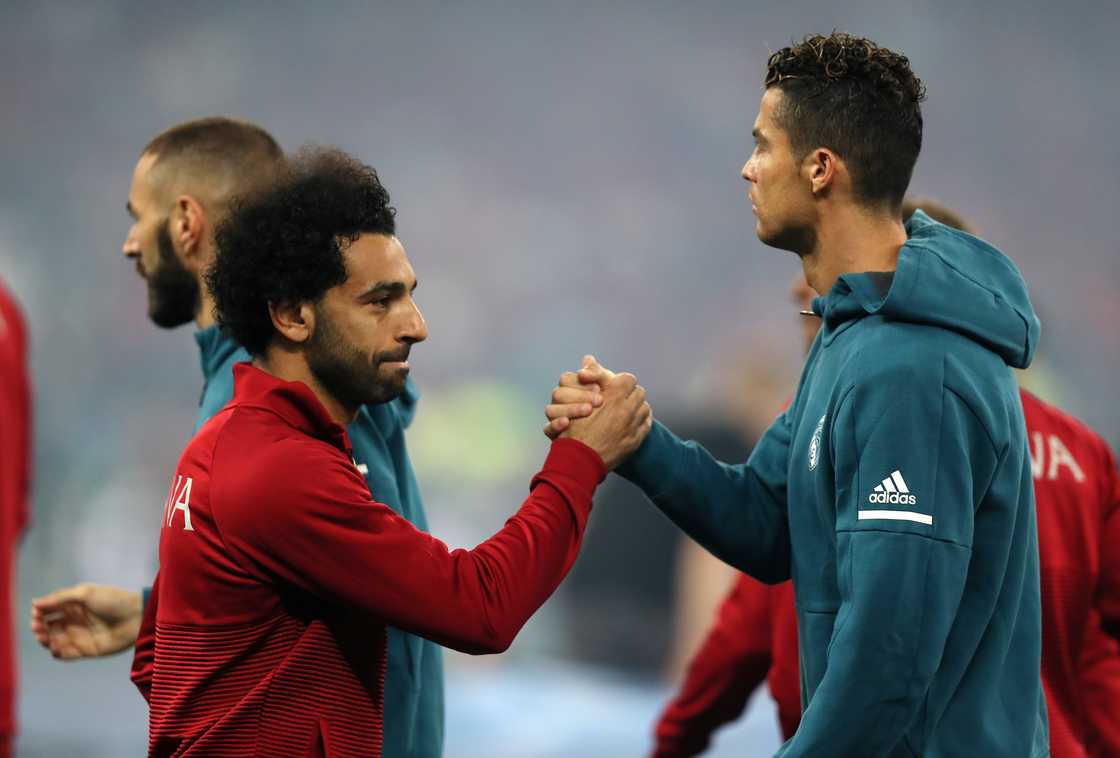 Mohamed Salah, Cristiano Ronaldo, football idol, Manchester United, Liverpool, Al Nassr.