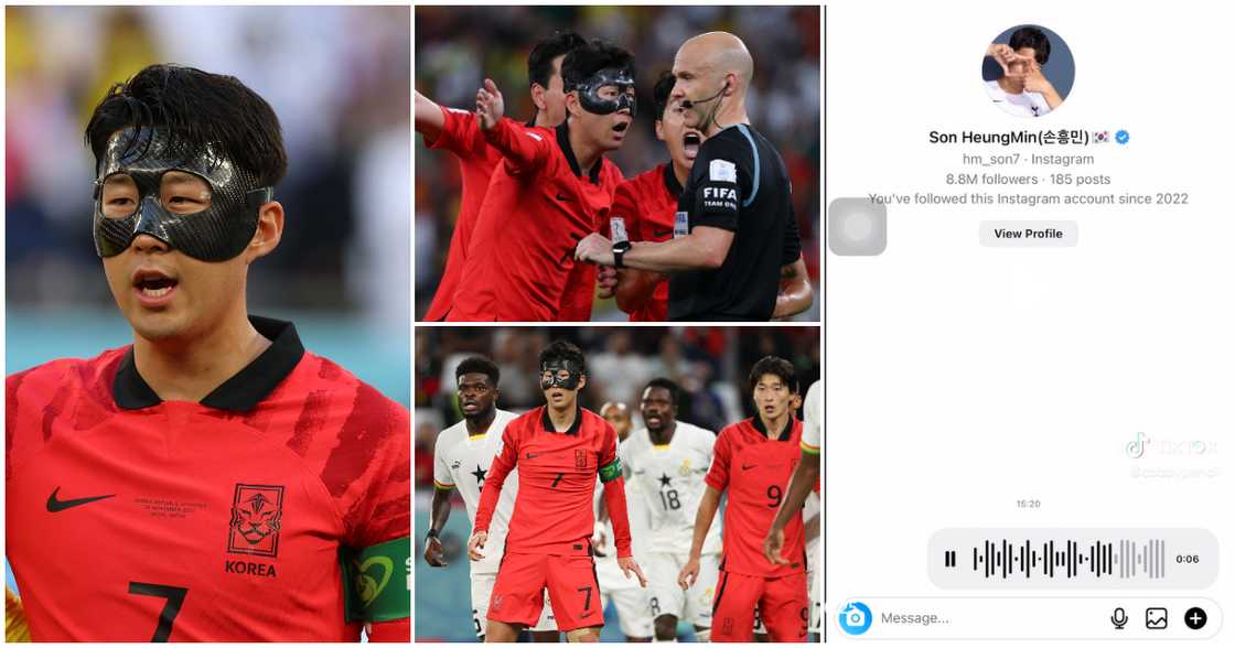 Son Heung-min and Ghanaian man Son Heung-min and Ghanaian man