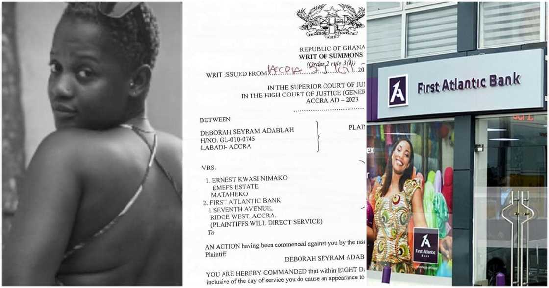 Deborah Adablah has alleged that her former boss at First Atlantic Bank harassed her until she gave in. Deborah Adablah has alleged that her former boss at First Atlantic Bank harassed her until she gave in.