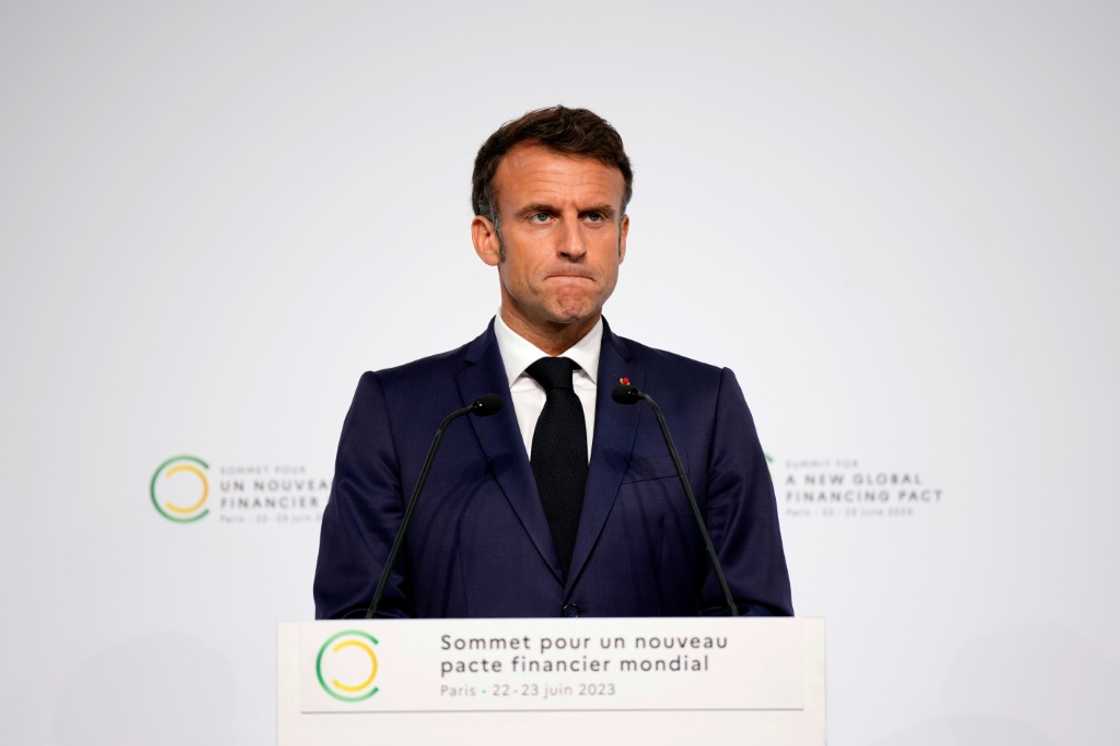 Macron said backing from China, the United States and other European nations was still needed Macron said backing from China, the United States and other European nations was still needed