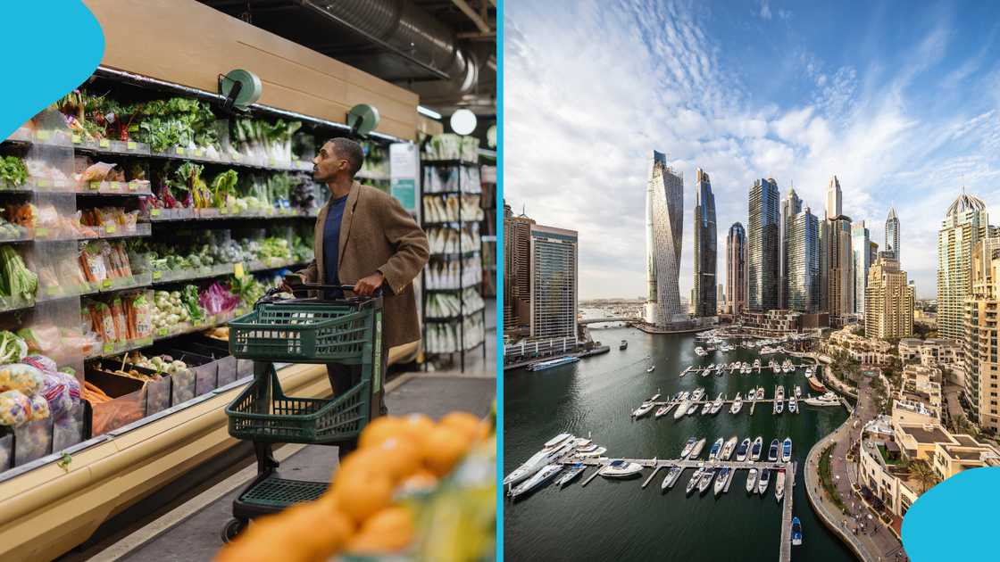 Ghanaian abroad, Ghanaian in Germany, Dubai, Arab countries, Grocery shopping, Cost of living.
