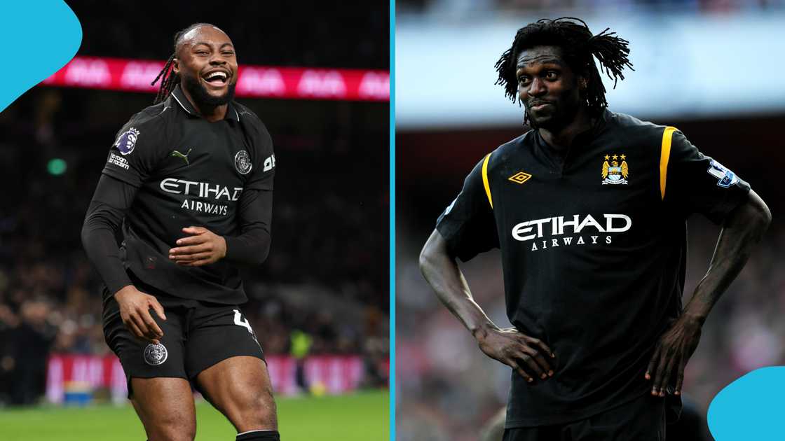 Antoine Semenyo, Tottenham Hotspur, Manchester City, Emmanuel Adebayor, Premier League, Semenyo goal scoring record, Semenyo vs Tottenham. Antoine Semenyo, Tottenham Hotspur, Manchester City, Emmanuel Adebayor, Premier League, Semenyo goal scoring record, Semenyo vs Tottenham.