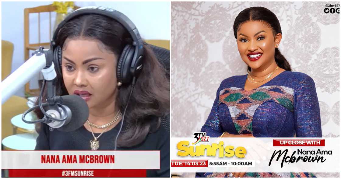 Nana Ama McBrown on 3FM Nana Ama McBrown on 3FM