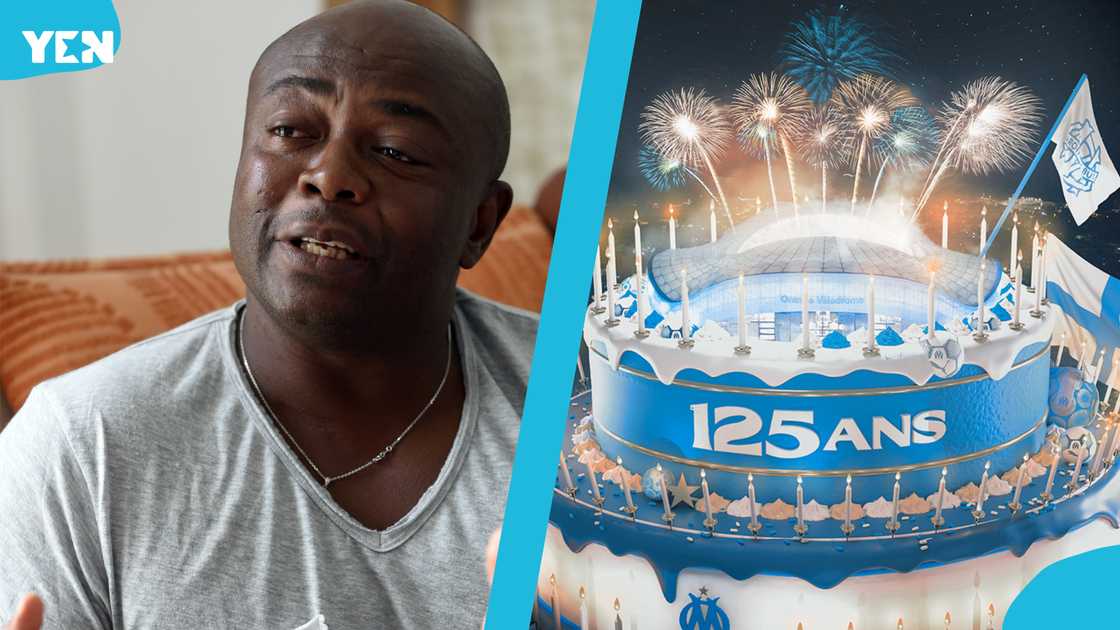 Abedi Ayew Pele is conspicously missing from Marseille's 125th anniversary on Friday, May 2, 2025 at Stade Velodrome in France
