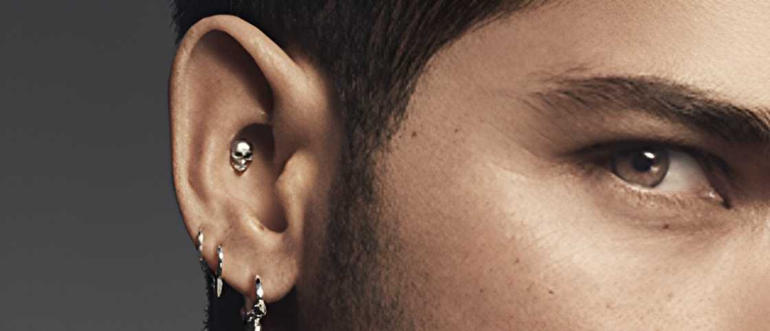 Daith conch ear piercing for men Daith conch ear piercing for men